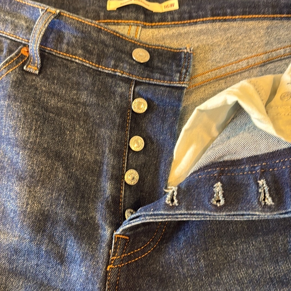 Levi’s Wedgie Straight Fit Jeans Size 16W - Picture 5 of 8
